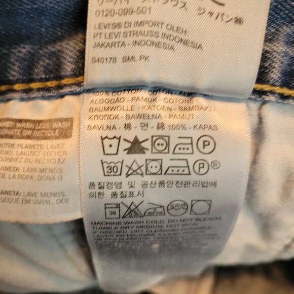 Levi's Jeans Mens 38x32 Measures 36x30 Straight Leg 505 Medium Light Wash - Picture 5 of 11